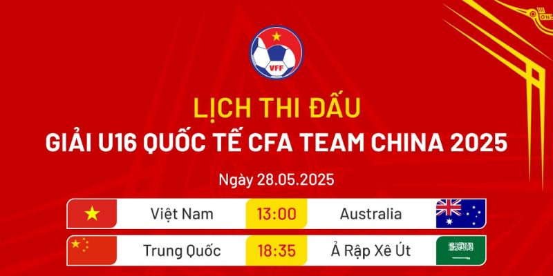 Theo dõi lịch thi đấu cần lưu ý